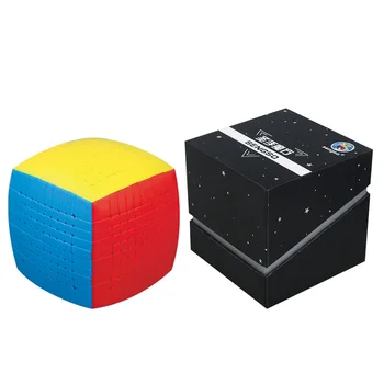 Naujausias Viršuje SHENGSHOU 10 Sluoksnių 85mm Stickerless 10*10*10 Magic Cube Greičio Įspūdį 10'x10 Kubo Švietimo Žaislai, Dovanos cubo magico