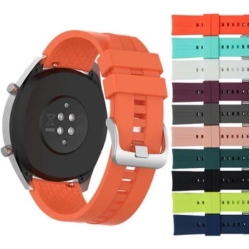 22mm žiūrėti dirželis Ticwatch Pro / Ticwatch E2 / Ticwatch S2 silikono sporto watchband už Moto 360 2rd 46mm riešo dirželis