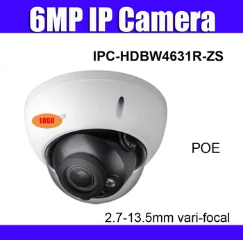 IPC-HDBW4631R-ZS 6MP poe IP Kamera, 2.7 mm, ~13,5 mm vari-focal objektyvas pakeisti ipc-hdbw4433r-z POE H2.65 IR50m SD Kortelės lizdą, Kamera