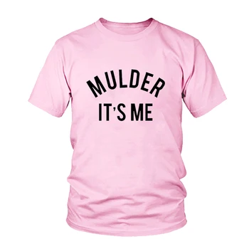 Mulder, tai Man Raidėmis Spausdinti Moterų Marškinėlius Medvilnės Atsitiktinis Juokingi Marškinėliai Lady Viršuje Tee Hipster Šūkis Tumblr Grunge Moterų Tshirts