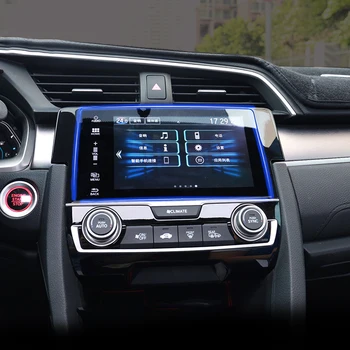 Automobilių GPS Navigacijos Ekrano Grūdinto Plieno Apsauginės Plėvelės Honda Civic 10 2016 2017 2018 Kontrolės Ekranu Automobilių Lipdukas