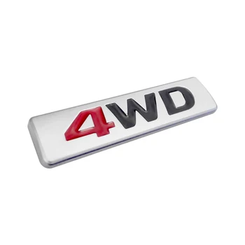 3D Metalo Lipdukas 4WD Emblema 4X4 Ženklelis Lipdukas Automobilio Stilius Honda CRV Sutarimu Civic Suzuki grant Vitara Swift, SX4 