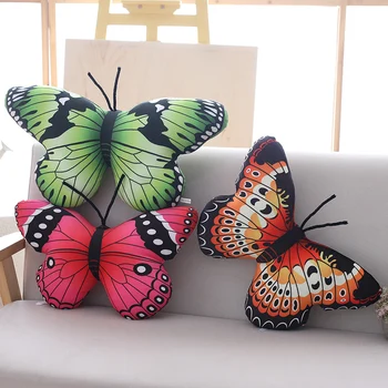 Spalvingas drugelis pliušas pagalvės įdaryti gyvas drugelis mesti pagalvės, pagalvėlės, namų sofos apdailos pagalvėlė