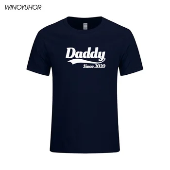 Tėtis Nuo 2020 M Juokingi Marškinėliai Vyrams Vasaros Atsitiktinis trumpomis Rankovėmis Marškinėlius Tėvo Diena, Tėtis, Naujas Gimęs Kūdikis Motinystės T-shirt