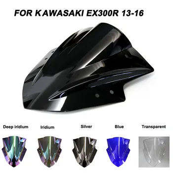 Prekinis, galinis stiklo Už Kawasaki NINJA 300 R EX300R EX 300R 2013-2017 Double Bubble priekinis Stiklas, Vėjo Deflektoriai Motociklai Motociklas