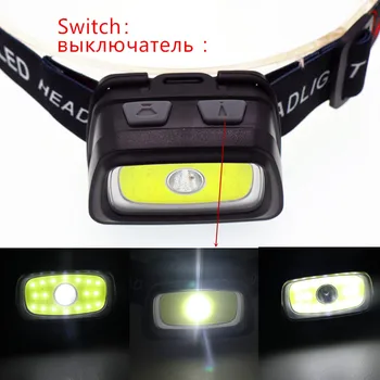 Nešiojamų Mini COB+XPE LED Žibintai, Lauko Kempingas Žvejybos Žibintai Darbą Žibintuvėlis Naudoti 3*AAA Baterijos Žibintai Žibintuvėlis