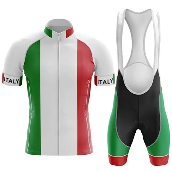 2021 italijos trumparankoviai Dviračių Džersis Kostiumas Greitai-džiovinimo Vyrų Dviračių Džersis Vasarą Kalnų Dviračių Ropa Ciclismo kombinezonai su Antkrūtiniais Dangtis