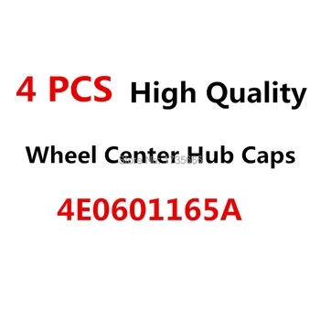 4PCS Varantys Centras Hub Caps Pilka Metallic 4E0601165A