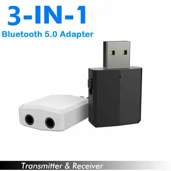 Bluetooth 5.0 Belaidis Siųstuvas-Imtuvas Garso Adapteris Mini Nešiojamas 3.5 mm Muzika AUX Automobilį, Telefoną, KOMPIUTERĮ Nešiojamas USB Adapteris