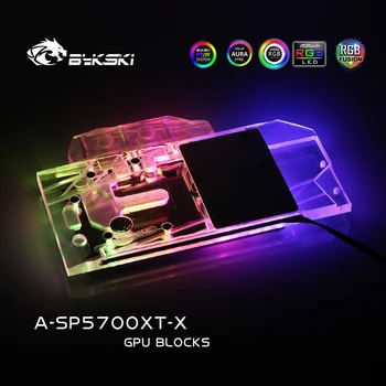 Bykski Vandens Bloko naudoti Sapphire RX 5700 XT Impulso MSI RX5700XT MECH/ASOCIJUOTIS / AMD GPU Kortelės Pilnas draudimas Coppe