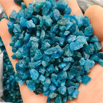 100g natūralaus krištolo mėlyna apatite ir mineralinių reiki healing kristalų perlas priėmimo papuošalai pavyzdys