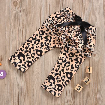 Rudens-Žiemos Drabužių Bamblys Vaikams Baby Girl Drabužiai Leopard 