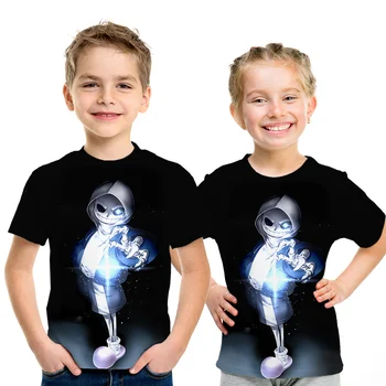 Kūdikių ir paauglių Tshirts Vasaros Vaikas Undertale Žaidimas marškinėliai 3D Spausdinimo Berniukas Šluostės Trumpas Rankovės Mergina Marškinėliai Tee Viršų