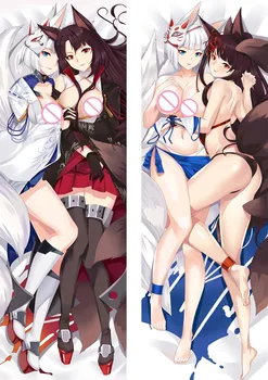 Anime Žaidimas Azur Lane pagalvių užvalkalus Azur Lane pagalvės užvalkalą Sexy girls 3D dvipusis Patalynės Kūno Hugging užvalkalas