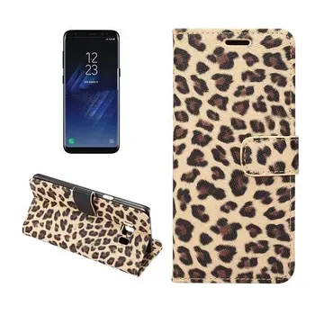 Odinis dėklas, Skirtas Samsung Galaxy S20 S21 S10 S8 S9 Plus S7 Krašto S10E 20 Pastaba Ultra 10 ir 9 8 Leopardų Kailio Flip Book Case Cover