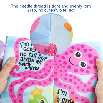 2 Tipų Minkštųjų Uodegos Audinys Kūdikių Žaislai, Naujagimių Ankstyvojo Ugdymo Įžvelgti Uodegos Medžiaga Knygų Šalkoņa Garso Žaislai Vaikams
