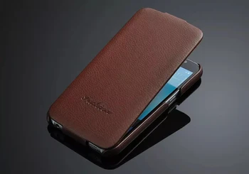Natūralios Odos Vertikalus Flip Case for Samsung Galaxy S6 Litchi Stria Nekilnojamojo Odos Aukštos Kokybės su Nemokama Screen Protector