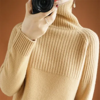 2020Autumn žiemos drabužių Moterims, Naujas Kašmyro Megztinis Moteris Megzti Megztinis Mados Golfo Moterų Laisvas Megztinis (Puloveris) Moterų