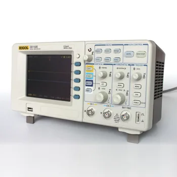 Originalus RIGOL DS1102E 100MHz Skaitmeninis Oscilloscope 2 analoginius kanalus 100MHz pralaidumo