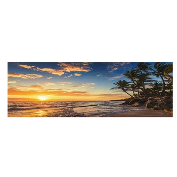 Saulėlydžiai, Natūralios Jūros Paplūdimio Kokoso Palmių Kraštovaizdžio Sienos Menas Nuotraukas, Tapybos Sienos Meno Kambarį Namų Dekoro (be Rėmelio)