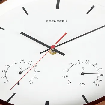 JADUOMA Laikrodis 3D Mediniai ABS 30cm Šiaurės Sieninis Laikrodis Modernaus Dizaino, Namų Dekoravimo, Didelis Skaitmeninis Silent Išjungti Sienos Žiūrėti Saati
