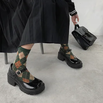 Japonijos Marija Zhen moterų Kolegijos vieno stiliaus batai Lolita Batai Kawaii Batai Goth Punk Platforma Cosplay LoliShoes