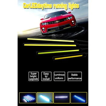 GEETANS Automobilio Led Rūko žibintų LED Dienos Veikia Šviesos diodų (LED DRL Apšvietimo Reikmenys 10.5-24.5 CM Visiems Automobilių 3 Modelis CE