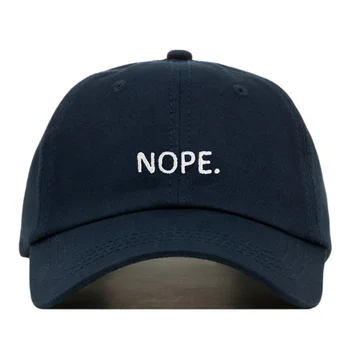 2019 naujas NOPE išsiuvinėti beisbolas bžūp mados hip-hop skrybėlę vasarą skydelis lauko sporto kepurės reguliuojamas tėtis skrybėlės
