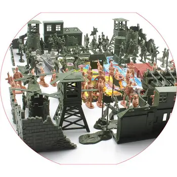 Karinės Plastikiniai Modelis Playset Rinkinys Žaislo s Sumos Priedai Modelis Sandbox Žaidimas Karinės Armijos Vyrai Pav.