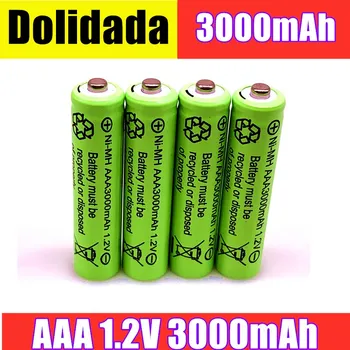 2/4/8/12/20pcs Originalus AAA 3000 mAh 1.2 V Kokybės įkraunamos baterijos AAA 3000 mAh Ni-MH 1.2 V 2A baterija