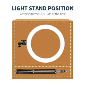 Neewer 18 colių LED Šviesos Žiedas Rinkinys, skirtas Makiažas 