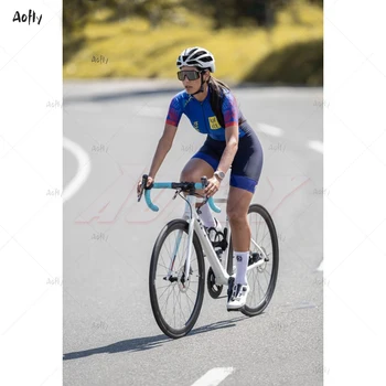 Kafitt Komanda Kolumbija 2020 Mėlyna Moterų Dviračių Kostiumas Seksualus Moterų Dviračių Drabužių Nemokamas Transportas Lycra Triatlonas Sporto Skinsuit