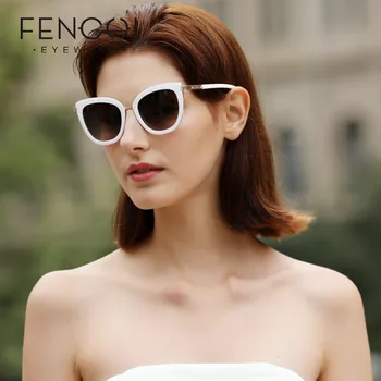 FENCHI Vintage Akiniai nuo saulės Moterims, Katės Akis Dizaineris Prekės Prabanga Moterų Sexy Vairavimo Saulės Akiniai oculos de sol feminino lunetėmis