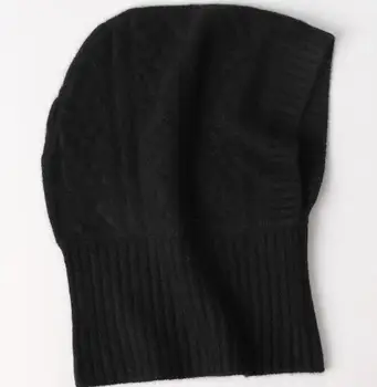 Naizaiga Vyrai moterys šiltų kašmyro adult ring-šalikas su skrybėlių mados pora mezgimo susukta skara ,SN7