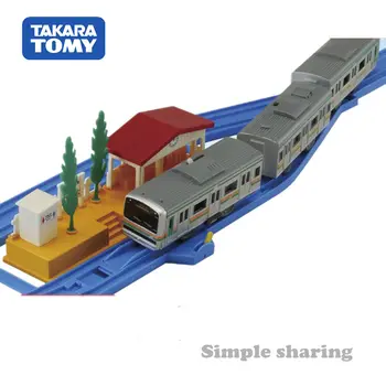 Takara Tomy Tomica Plarail Aksesuaras - pradėkime Geležinkelių Basic Set (Traukiniai Ne Įeina)Geležinkelio Traukinio Modelis Žaislas