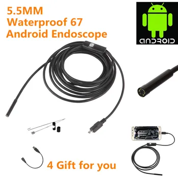 5.5 mm Endoskopą Usb, Android Ausies Endoscopio Wifi Saugumo Gyvatė Tikrinimo Kamera Endoscoop Kablo Endoskop Kamera Inspekcyjna