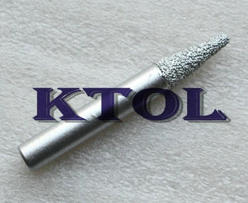 8mm Karka CED-3mm Smailas Gale Mills Diamond Kelvedžio Bitai CNC Akmens Graviravimo Įrankiai, Marmuro Akmenimis deimantinį Įrankį, Maršrutizatorius Bitai Cutter