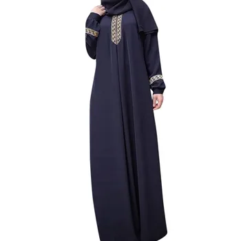 2019 NAUJAS Moterų didelio dydžio spausdinti Abaja Jilbab Musulmonų ilga suknelė atsitiktinis kraft suknelė 4.13