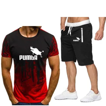 2020Men ' s šortai viršuje 2020 mados kostiumą vyriški laisvalaikio aprangą atsitiktinis sporto marškinėliai dviejų dalių T-shirt + sporto kelnės