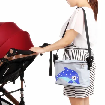 Vežimėlis organizatorius vežimėlio krepšys kabo krepšys kūdikio saugojimo krepšys vežimėlio priedai vystyklų krepšys, kuprinė mama maišo