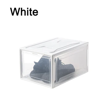 Batų dėžės ant kitos Batų Organizatorius skaidraus Plastiko su Magnetinių Durų Sneaker Kolekcija