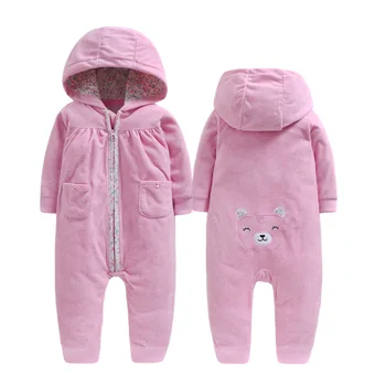 Kūdikių drabužių, vilnos laipiojimo romper šiltas baby onesie rudens/žiemos laipiojimo drabužius baby girl drabužiai, kūdikių jumsuits