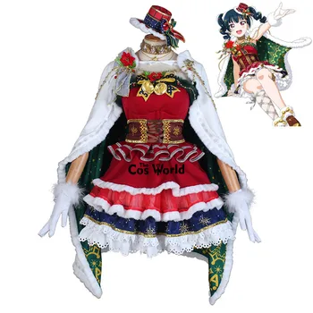 Meilė Gyvena Saulės Aqours Kalėdų 9 Simbolių Takami Chika Watanabe Jūs Kurosawa Ruby Suknelė Vienodas Anime Cosplay Kostiumai
