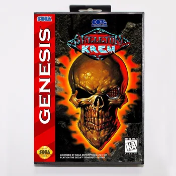 Skeletas Krew Žaidimas Kasetė 16 bitų MD Žaidimo Kortelės Su Mažmeninės Langelyje Sega Mega Drive Genesis