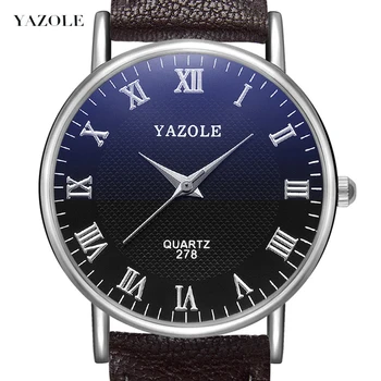 Prekės Yazole Vyrai Žiūrėti Mados Verslo Laikrodžiai Relojes Hombre Paprasta Mėlyna Kvarcinis Laikrodis Relogio Masculino