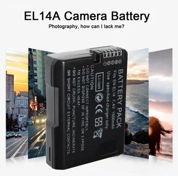 LP-E8 / EN-EL14 Ličio Polimero Baterija, 7.4 V, 1500 mah Li-ion Baterija Canon 550D 600D Už Nikon D5200 D3100 Li-Po Baterija