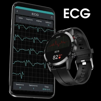 2021 L13 SmartWatch Vyrų EKG+PPG Vandeniui 