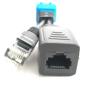 UPoe cable -kit 2 RJ45 Splitter commbiner 2Poe IP kameros perdavimo vienas UTP cat5/6e Darbą su tiesiogiai poe diktofonas